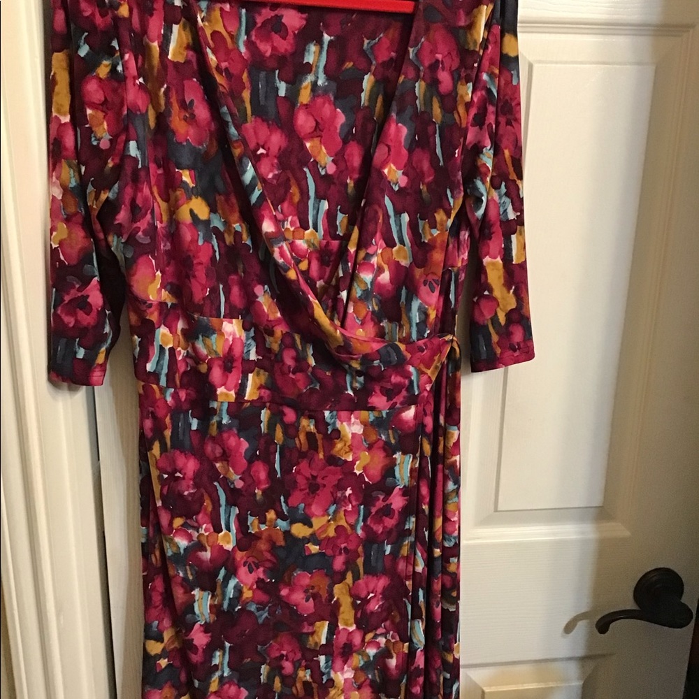 Jones New York FLORAL Wrap Dress